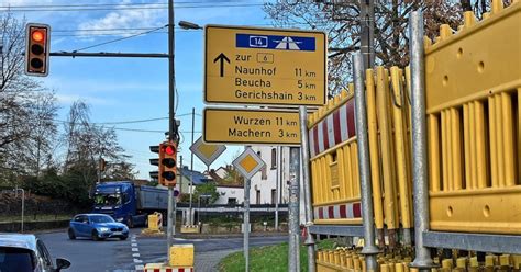 Leipzig/Wurzen/Borsdorf: Vollsperrung auf der B6 .